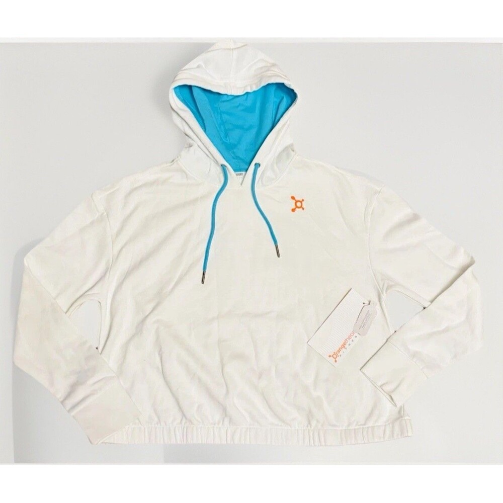 Orangetheory Fitness Cropped Hoodie Small White All About That Base Baseball Mom